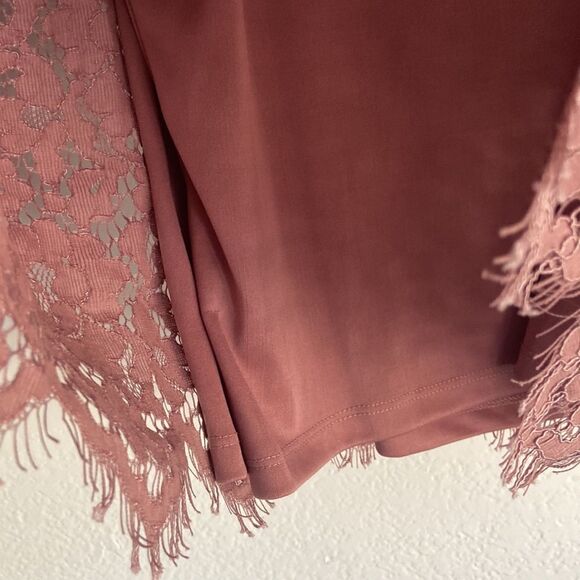 NWOT Rafaela lace pink blouse size S - Picture 4 of 7